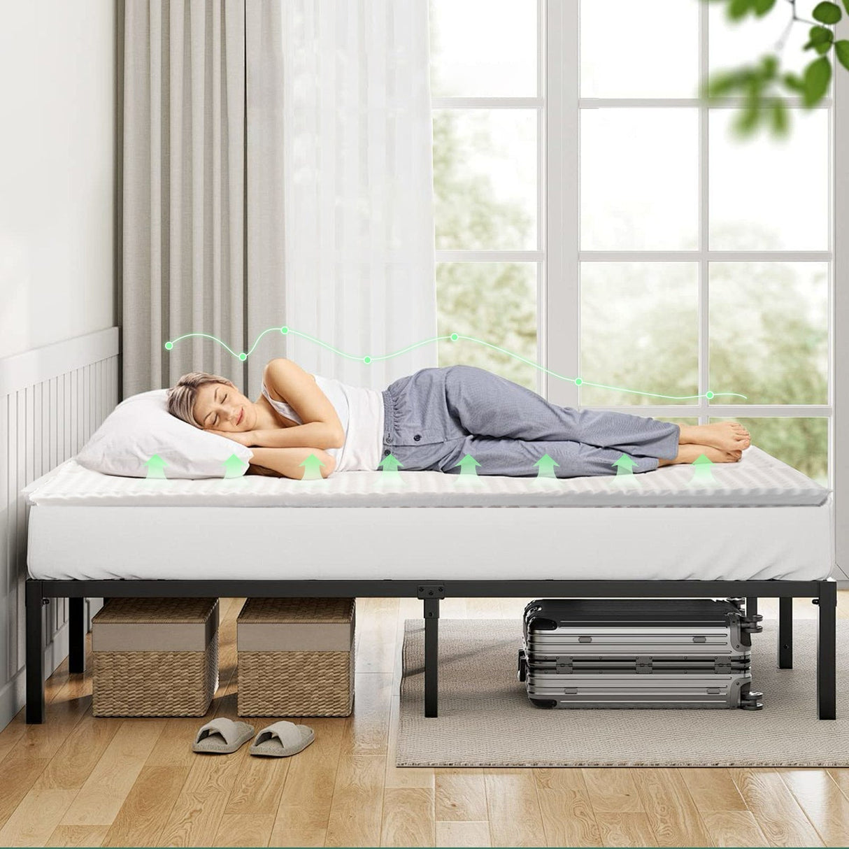 Bamboo-Infused 8cm Memory Foam Topper