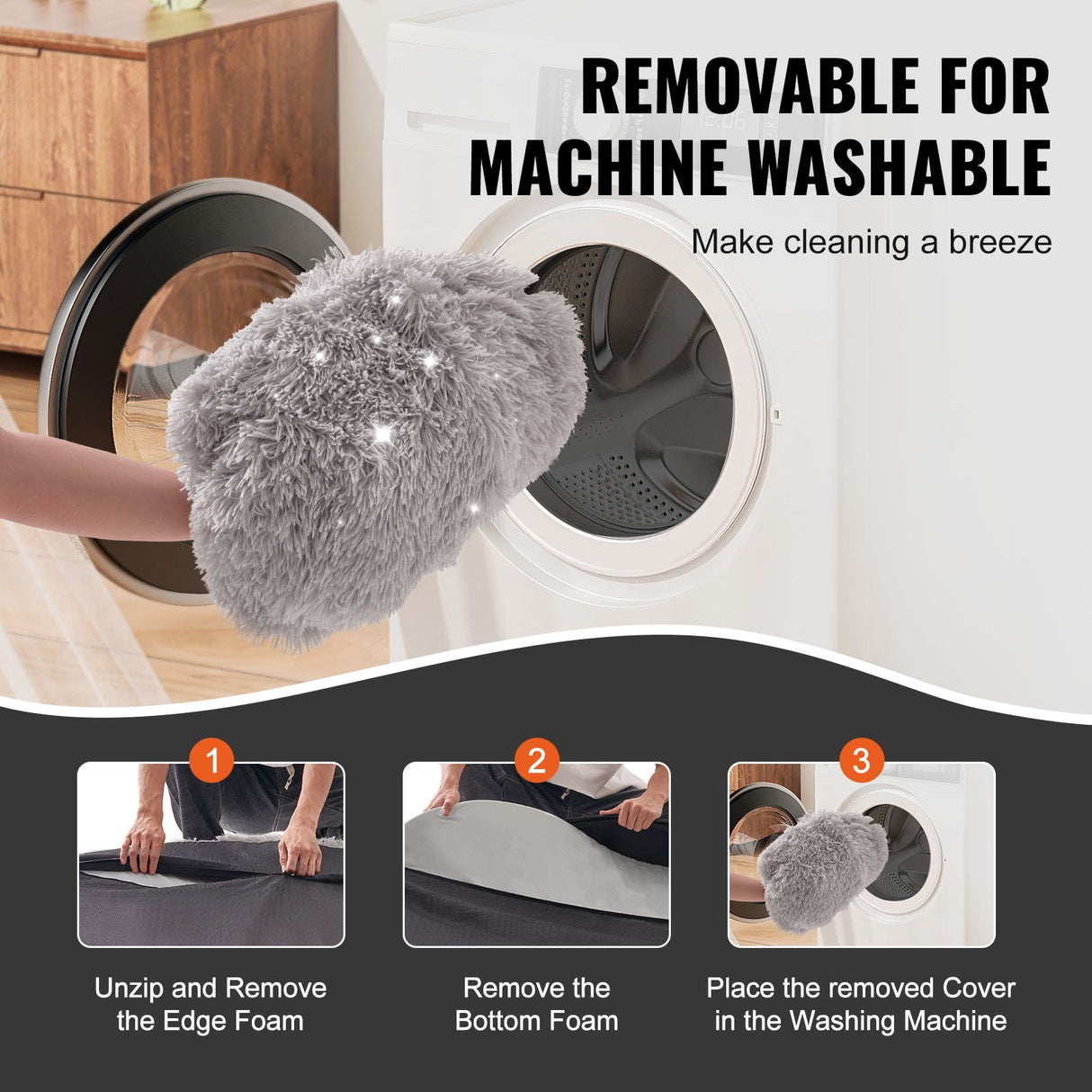 VEVOR Cozy Human Dog Bed - Washable & Versatile