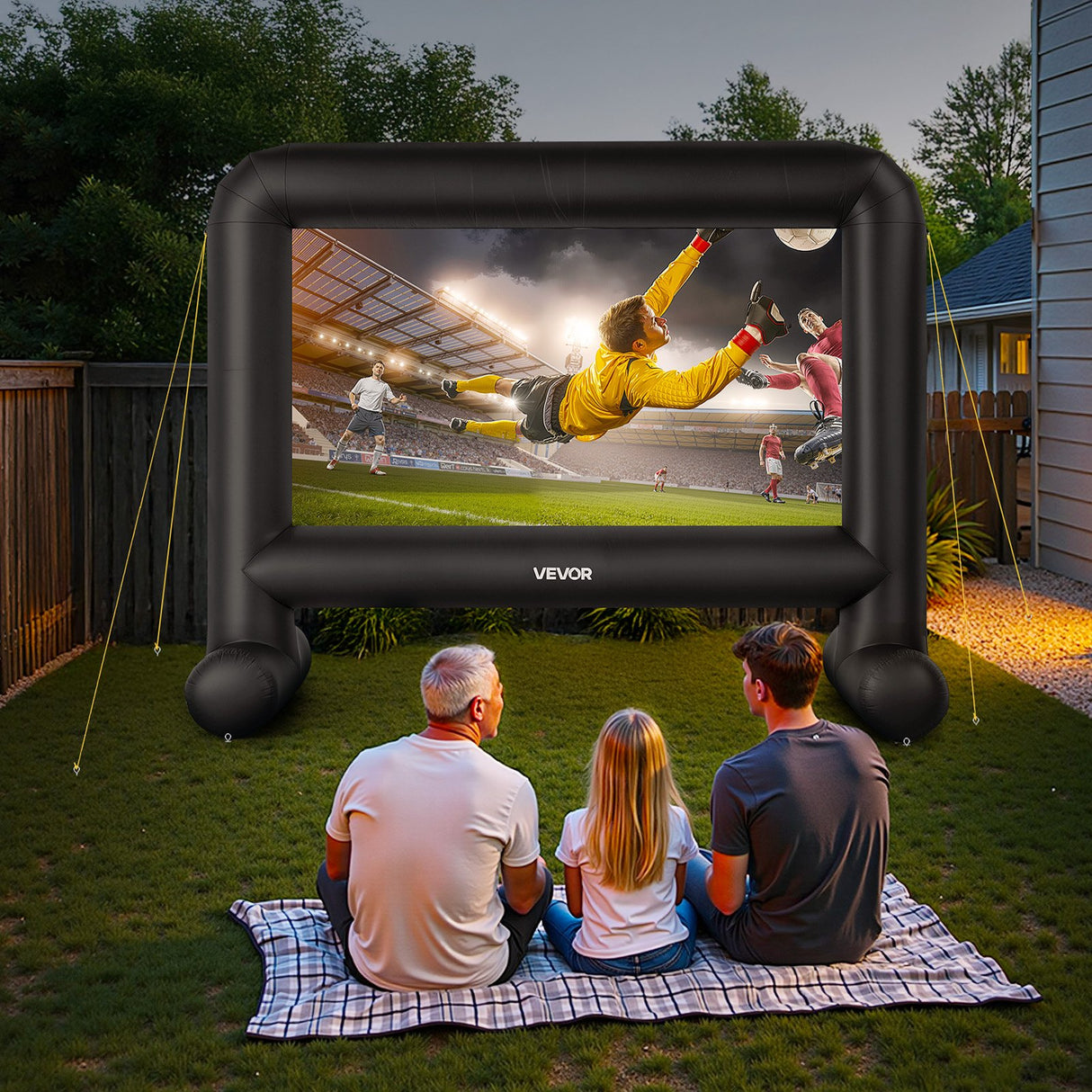 VEVOR 15 ft Inflatable Movie Screen