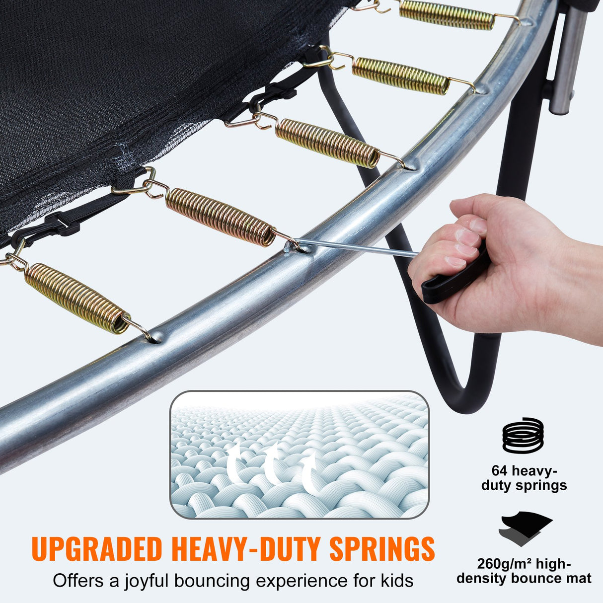 VEVOR 10FT Heavy Duty Trampoline with Enclosure