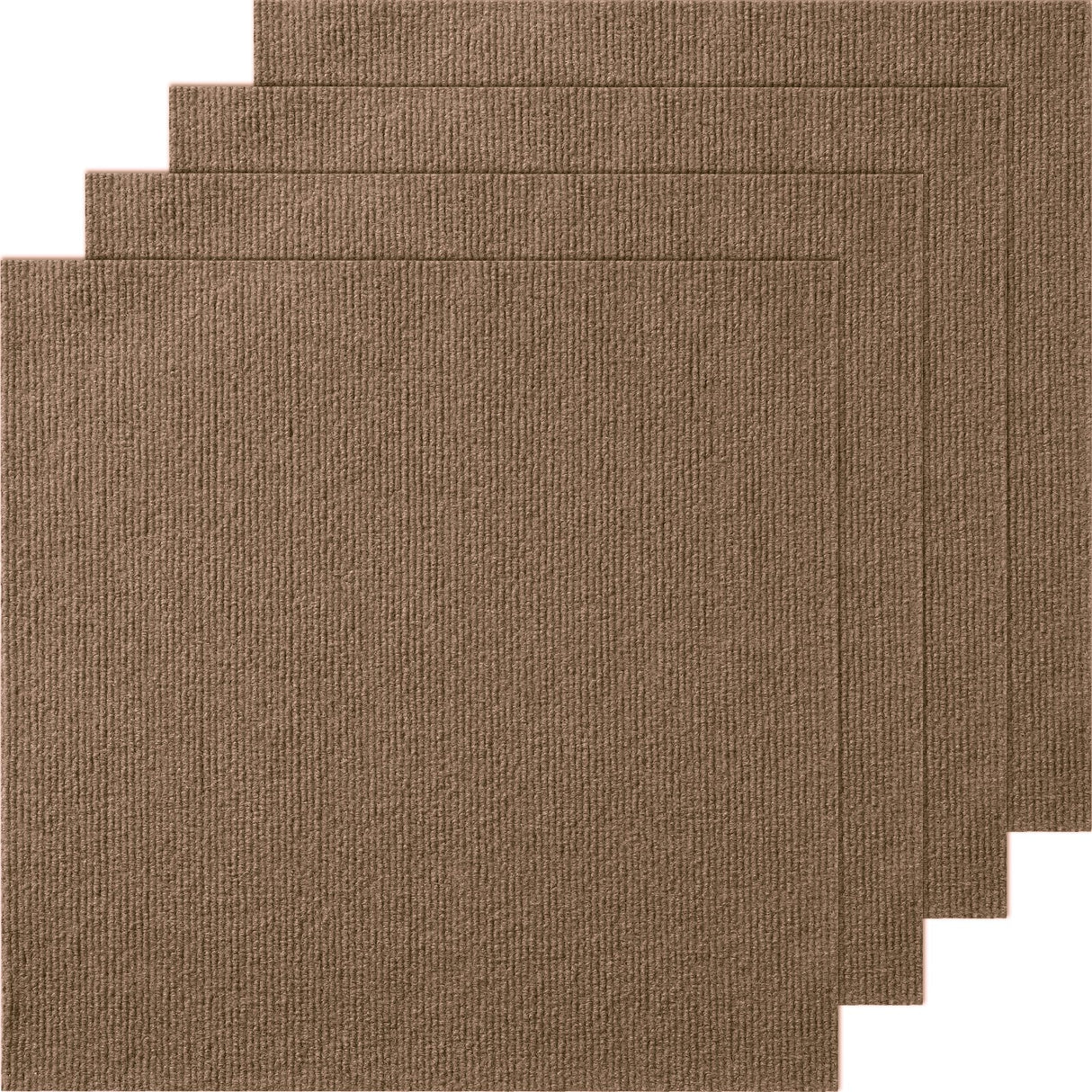 Self-Adhesive Luxury Carpet Tiles - Dark Brown