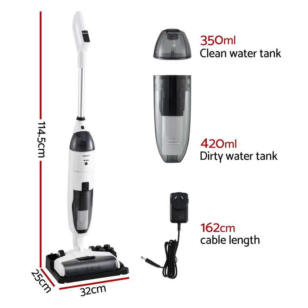 Devanti 200W Cordless Wet-Dry Vacuum Cleaner