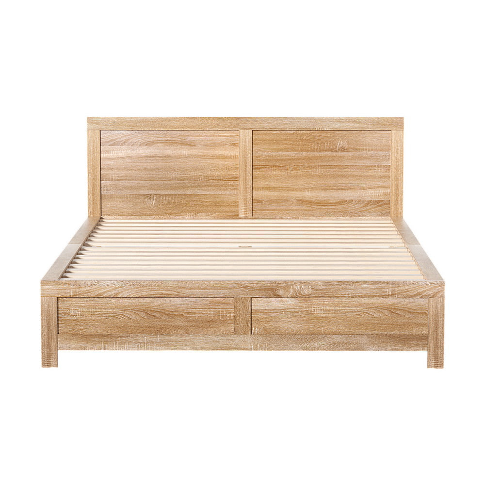 Artiss Acacia Wood Queen Size Bed Frame
