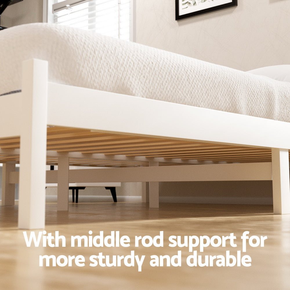 Artiss Queen Size Wooden Bed Frame with Storage