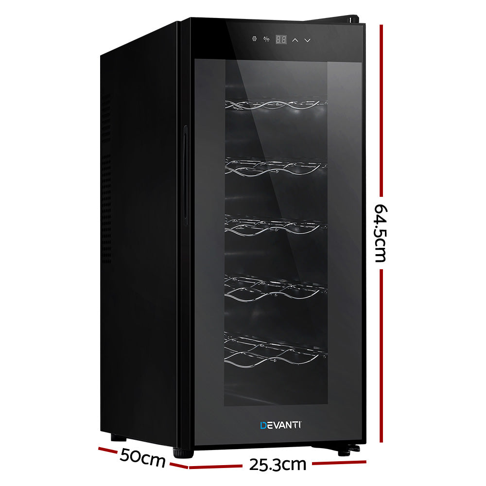 Devanti 12-Bottle Thermoelectric Wine Cooler