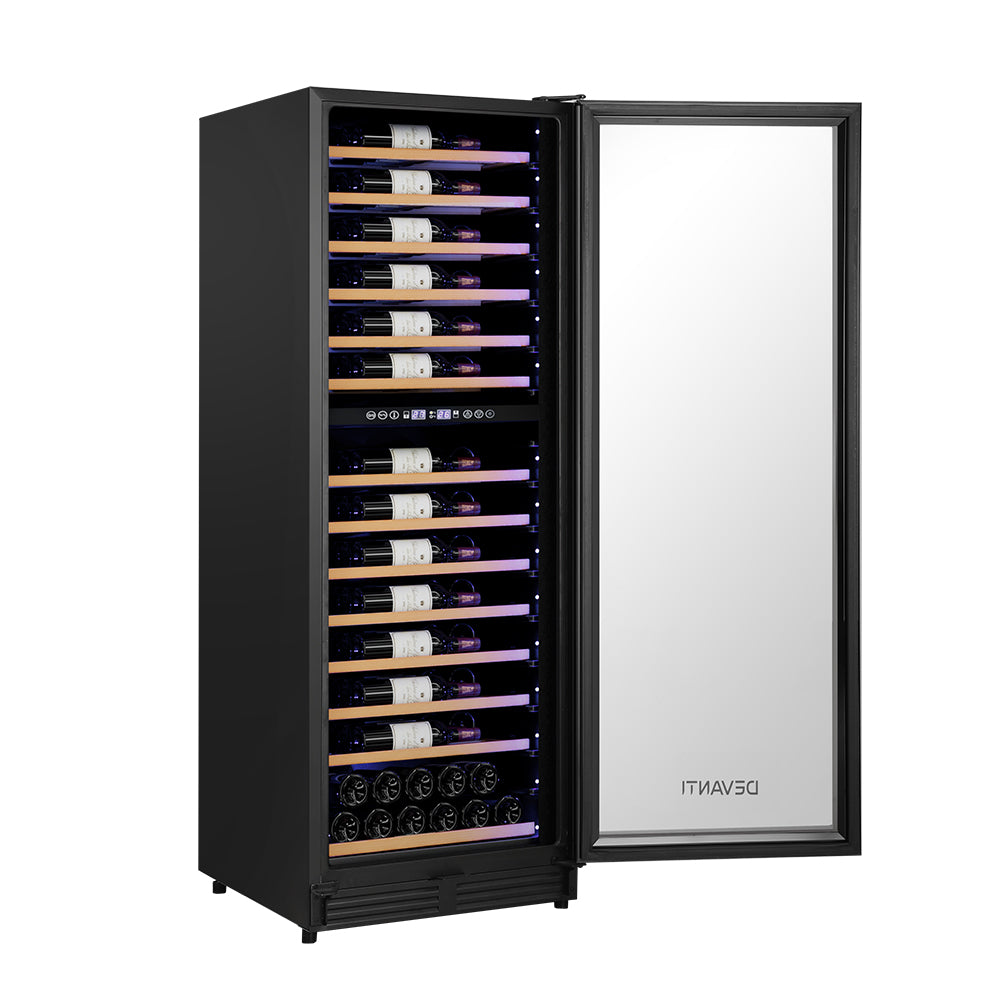 Devanti 128-Bottle Dual Zone Wine Cooler