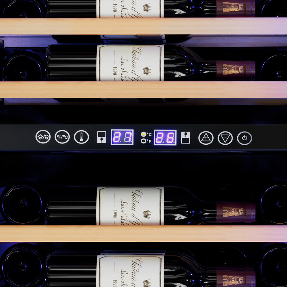 Devanti 128-Bottle Dual Zone Wine Cooler
