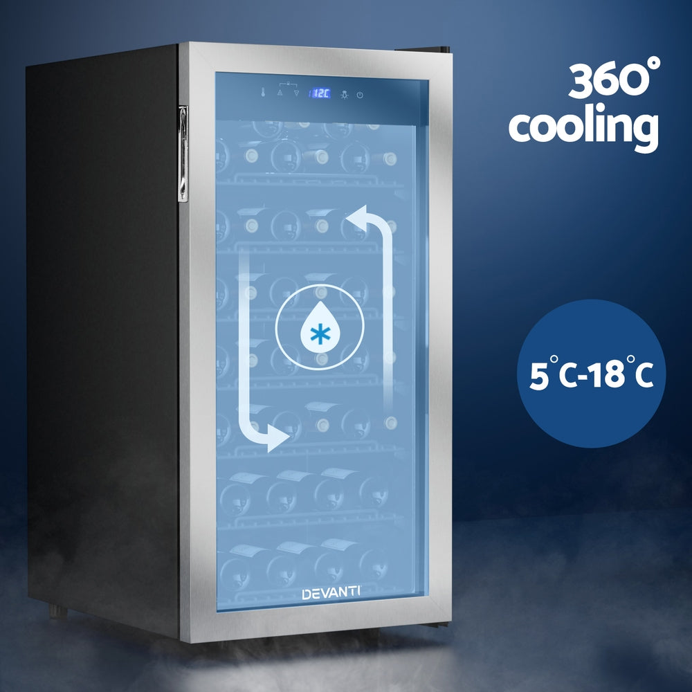Devanti 42-Bottle Wine Cooler
