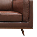 Modern Single Seater Armchair with Wooden Frame and Dual Layer Upholstery