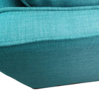 Teal Fabric 3 Seater Sofa Lounge Set
