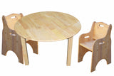 Medium Round Table with 2 Toddler Chairs
