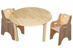 Medium Round Table with 2 Toddler Chairs
