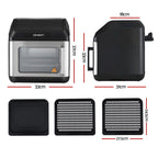 Devanti Air Fryer 13L LCD Fryers Oven