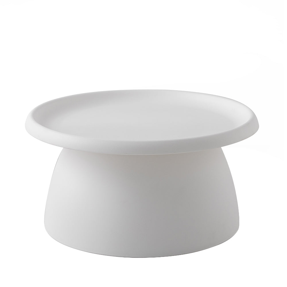 Artiss Round 71CM White Coffee Table
