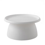 Artiss Round 71CM White Coffee Table