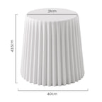 Artiss Cupcake White Plastic Bar Stools