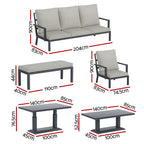 Gardeon Contemporary 5-Piece Outdoor Lounge Set