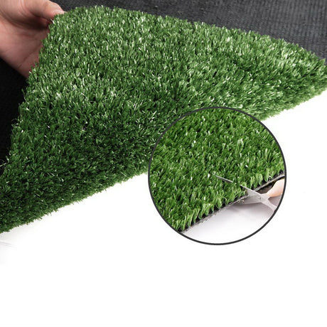 Prime Turf Artificial Grass 2mx5m 17mm Synthetic Fake Lawn Turf Plant Plastic Olive