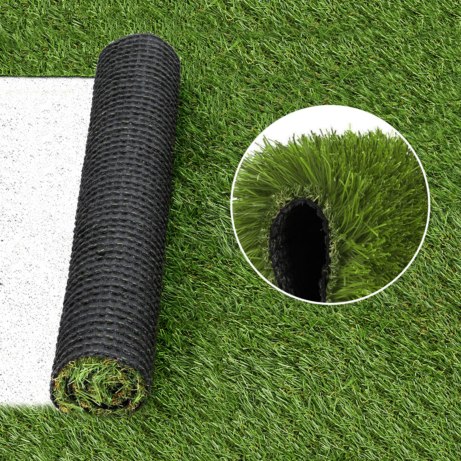 Prime Turf Artificial Grass 30mm 2mx5m Synthetic Fake Lawn Turf Plastic Plant 4-coloured