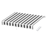 Instahut Retractable Folding Arm Awning Motorised Sunshade 2.5Mx2M Grey White