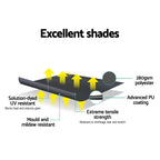 Instahut Window Fixed Pivot Arm Awning Outdoor Blinds Retractable Canopy1.8X2.1M