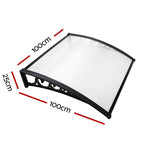 Instahut Window Door Awning 1mx1m Transparent Panel