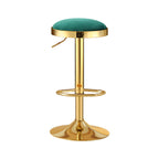 Artiss Green Velvet Bar Stools with Gold Frame