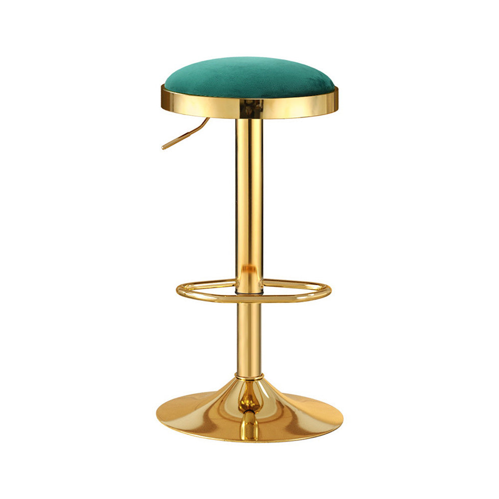Artiss Green Velvet Padded Bar Stools