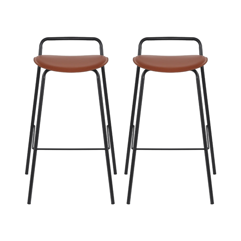 Artiss Set of 2 Metal Bar Stools