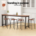Artiss Brown Bar Stools - Set of 4