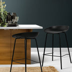 Artiss Modern Metal Bar Stools - 2 Pack