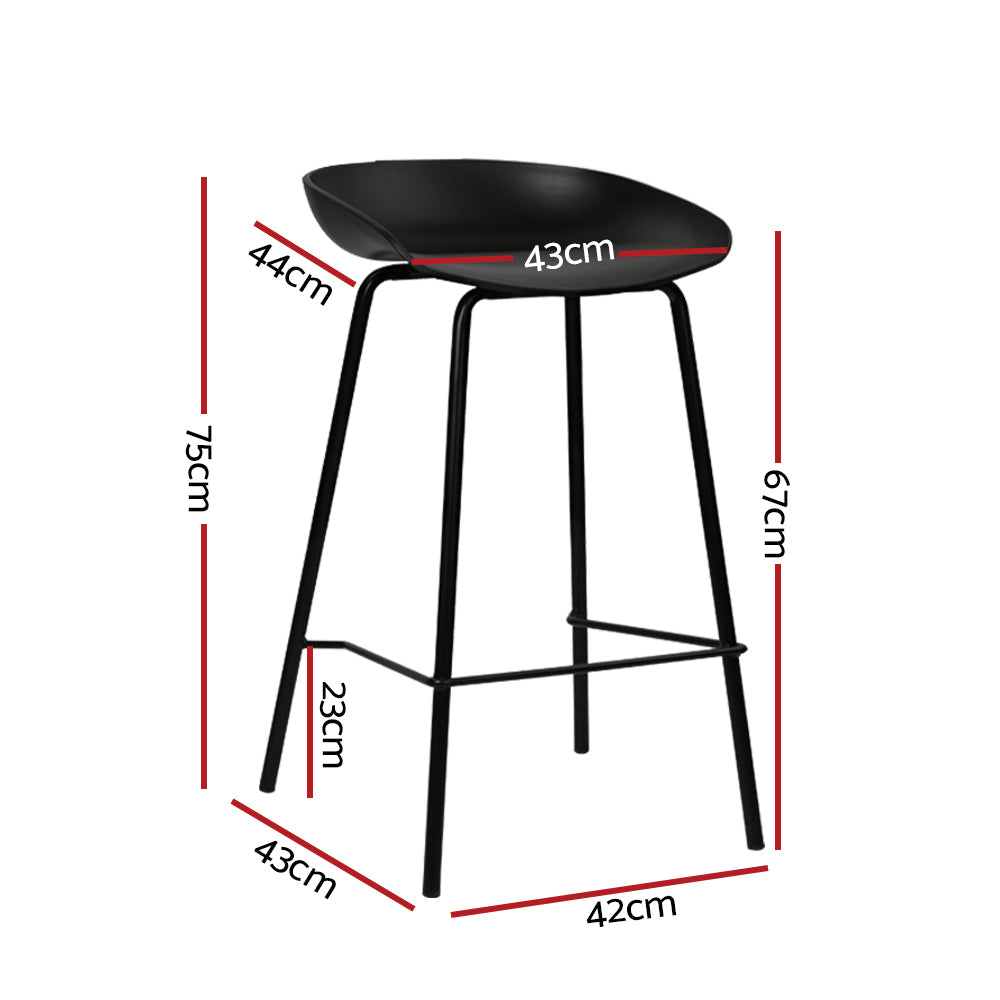 Artiss Set of 4 Metal Bar Stools