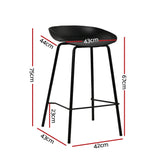 Artiss Set of 4 Metal Bar Stools