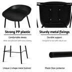 Artiss Set of 4 Metal Bar Stools