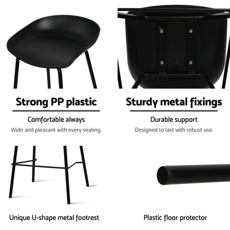 Artiss Set of 4 Metal Bar Stools