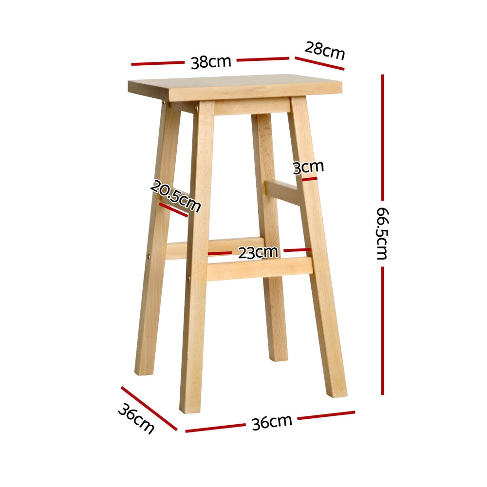 Artiss Contemporary Beech Wood Bar Stools