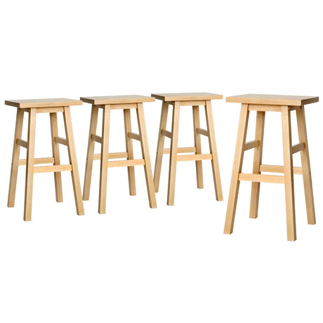 Artiss Contemporary Beech Wood Bar Stools