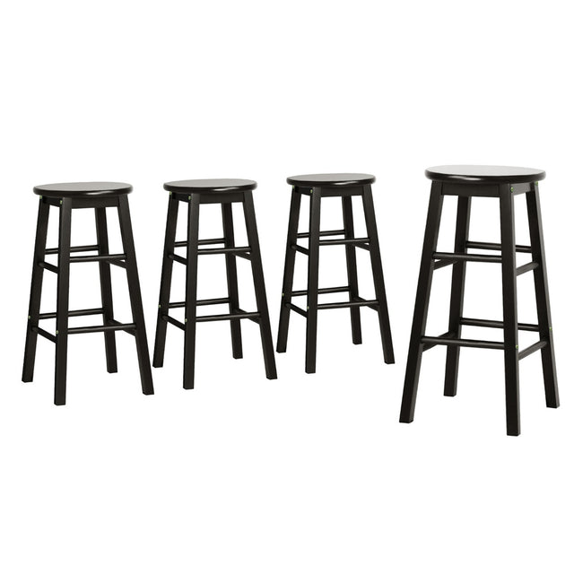 Artiss Set of 4 Wooden Bar Stools Durable seating for modern spaces.