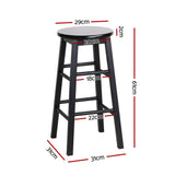 Artiss Set of 4 Wooden Bar Stools Durable seating for modern spaces.