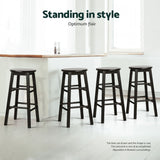 Artiss Set of 4 Wooden Bar Stools Durable seating for modern spaces.