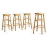 Artiss Set of 4 Wooden Bar Stools Durable seating for modern spaces.