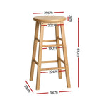 Artiss Set of 4 Wooden Bar Stools 

Durable seating for modern spaces.