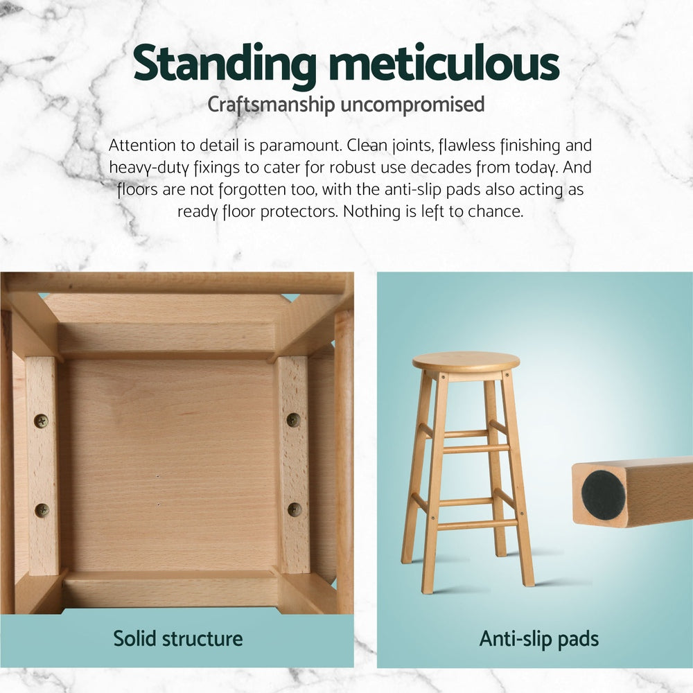 Artiss Set of 4 Wooden Bar Stools 

Durable seating for modern spaces.