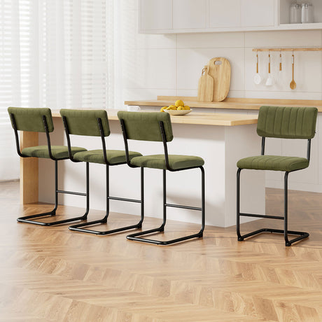 Artiss Modern Velvet Bar Stool Set