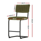 Artiss Modern Velvet Bar Stool Set