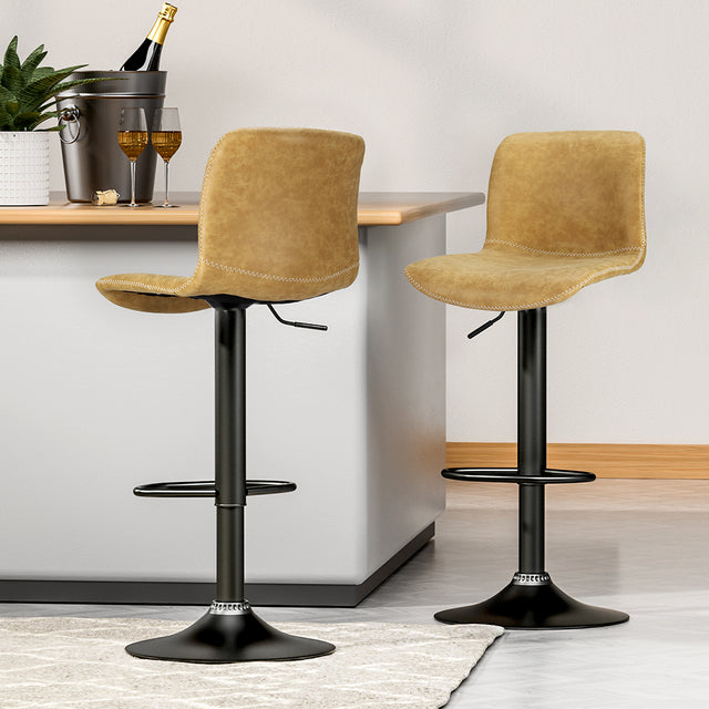Artiss Adjustable Swivel Bar Stools Set