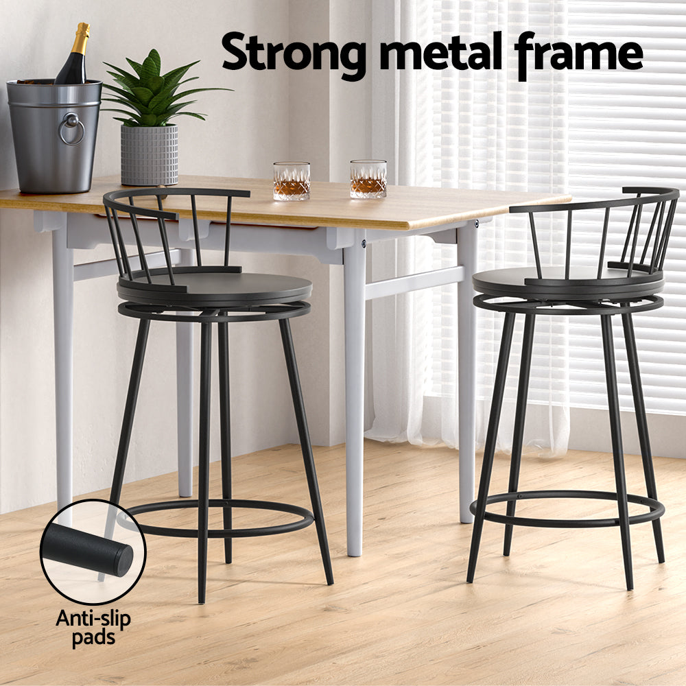 Artiss Vanny Swivel Bar Stool Set