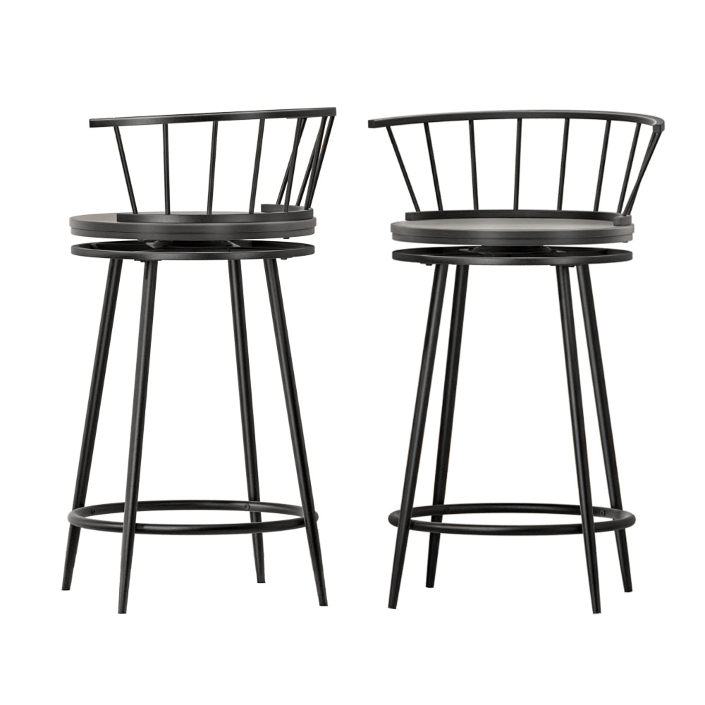 Artiss Vanny Swivel Bar Stool Set