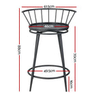 Artiss Vanny Swivel Bar Stool Set