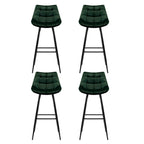 Artiss Green Velvet Bar Stools (Set of 4)